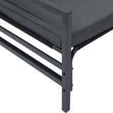 Garden Sofa Set 4 pcs Anthracite Steel