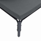 Garden Sofa Set with Cushion 5 pcs Black Steel