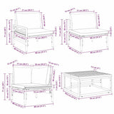 Garden Sofa Set 8 pcs Anthracite Steel