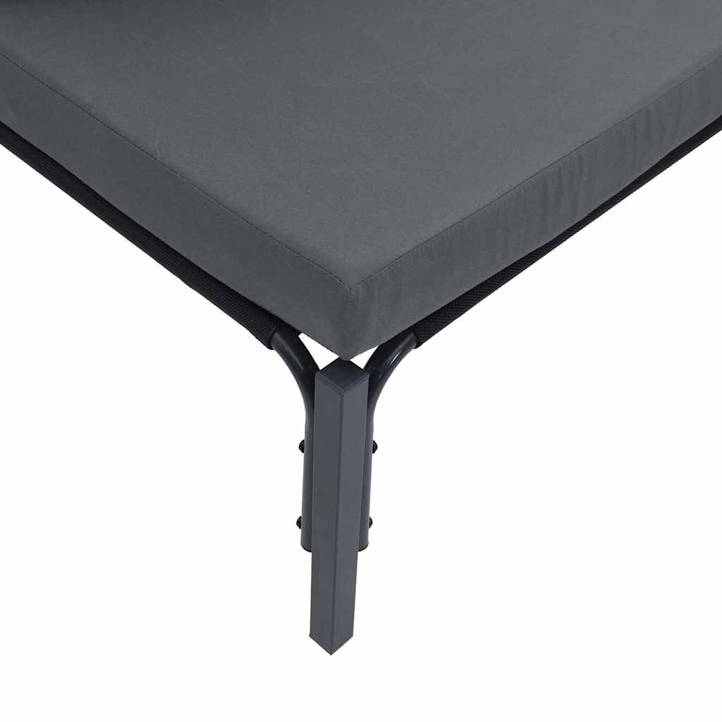 Garden Sofa Set 8 pcs Anthracite Steel