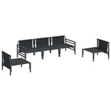 Garden Sofa Set 5 pcs Anthracite Steel