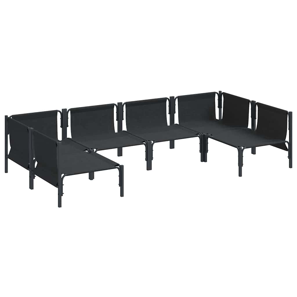 Garden Sofa Set 6 pcs Anthracite Steel