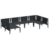 Garden Sofa Set 6 pcs Anthracite Steel