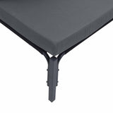 Garden Sofa Set with Cushion 5 pcs Black Steel