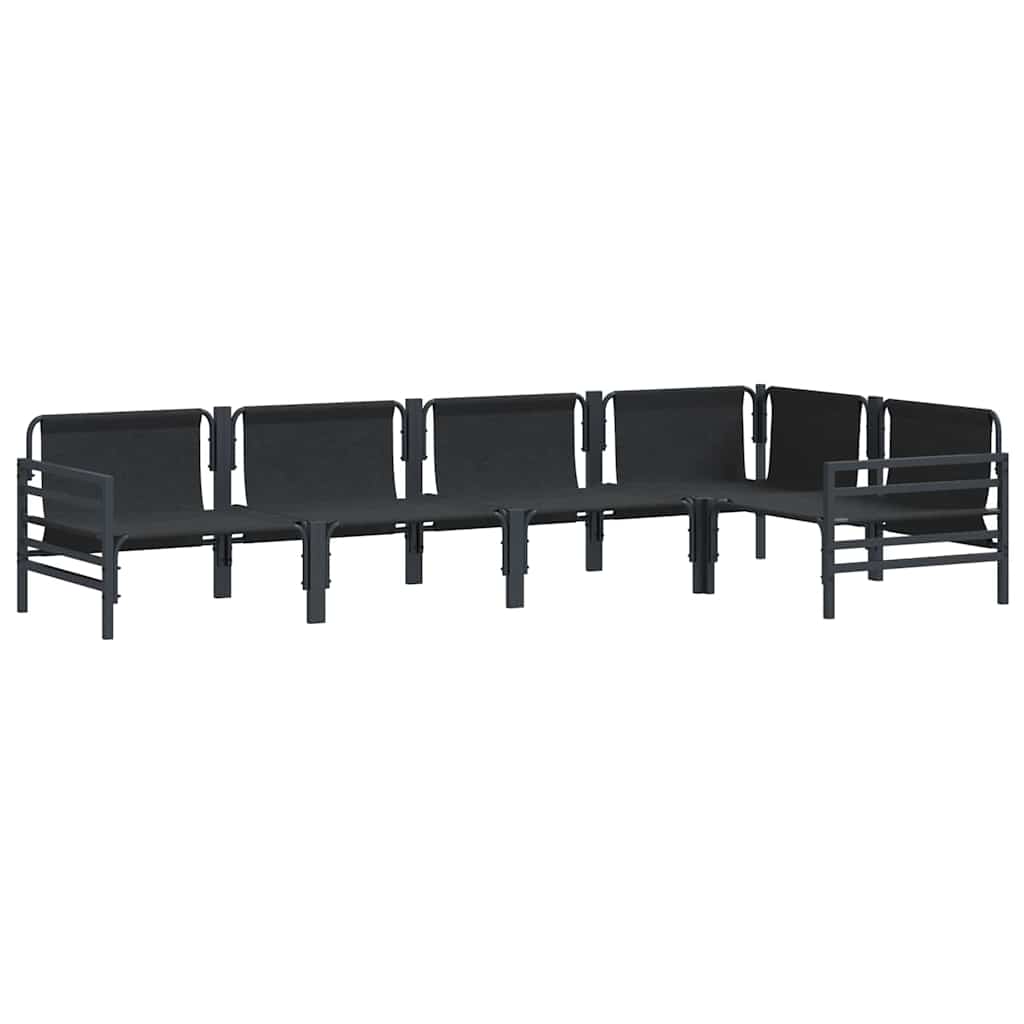 Garden Sofa Set 5 pcs Anthracite Steel