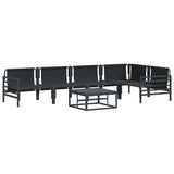 Garden Sofa Set Anthracite Steel