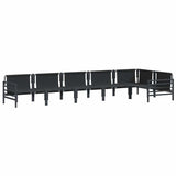 Garden Sofa Set 6 pcs Anthracite Steel