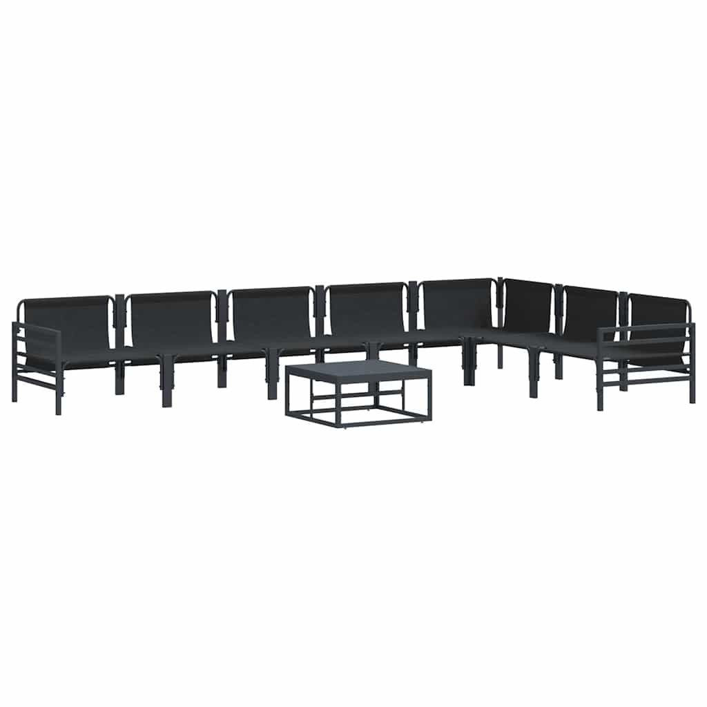Garden Sofa Set Anthracite Steel