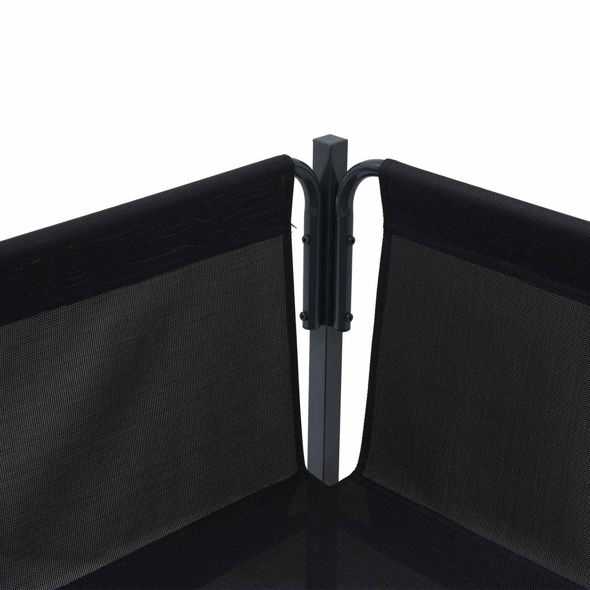 Garden Sofa Set with Cushion Anthracite Steel