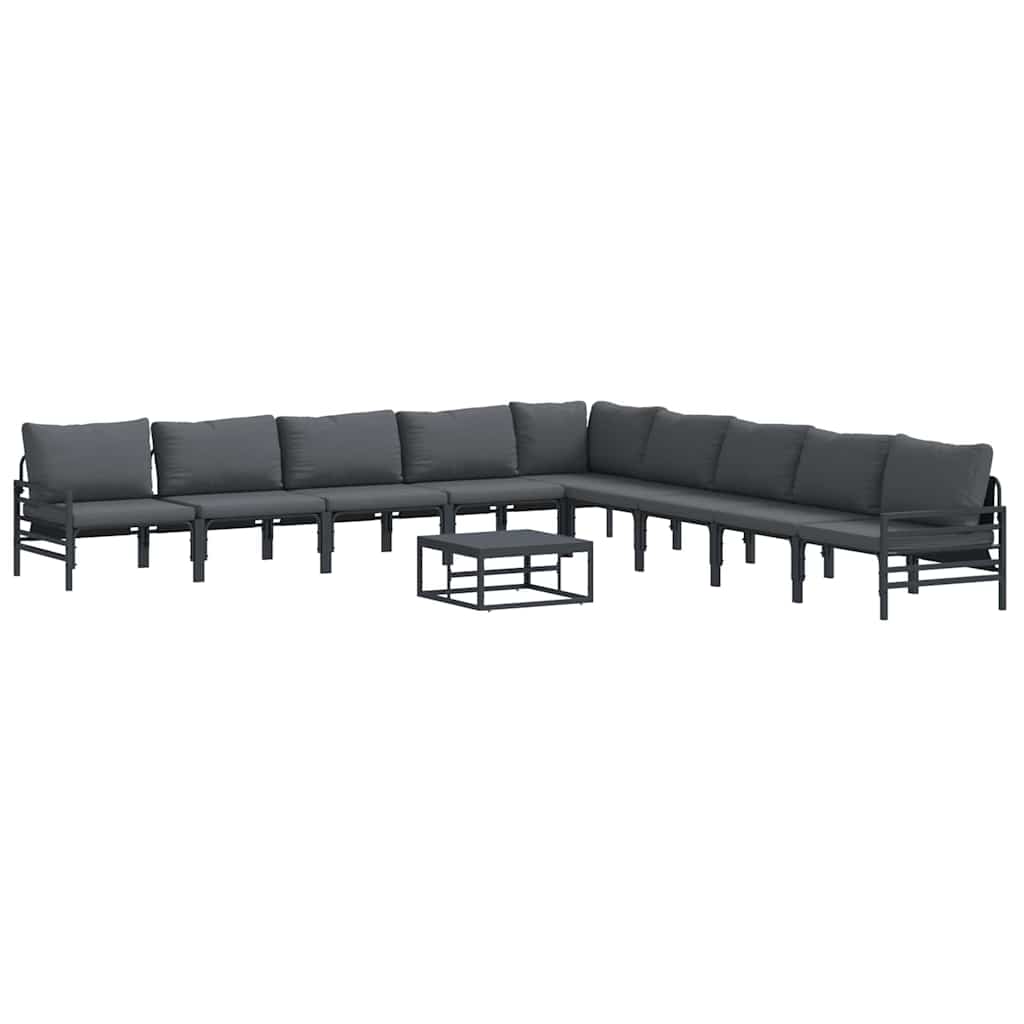 Garden Sofa Set Anthracite Steel
