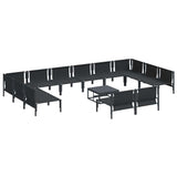Garden Sofa Set 13 pcs Anthracite Steel