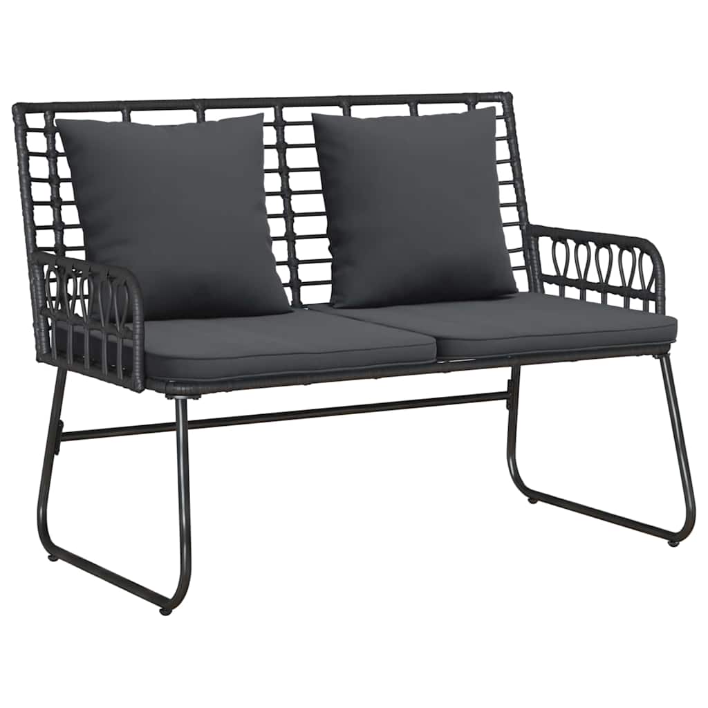Garden Furniture Set with Cushion 4 pcs Black, Anthracite