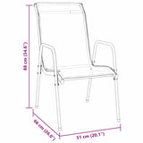 Garden Dining Set 7 pcs Black Powder-Coated Steel