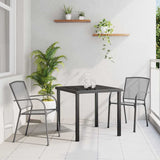 Garden Dining Set 3 pcs Anthracite Steel