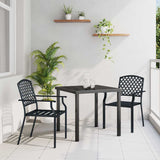 Garden Dining Set 3 pcs Anthracite Steel