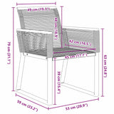 Garden Dining Set 5 pcs Black Poly rattan