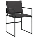 Garden Dining Set Folding Manual 5 pcs Black 140 x 70 x 73 cm