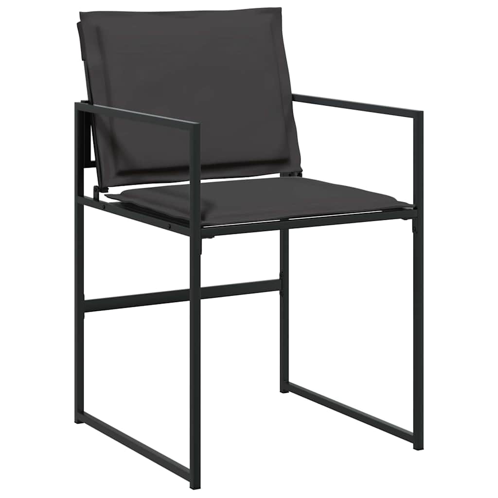 Garden Dining Set Folding Manual 5 pcs Black 160 x 80 x 73 cm