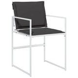 Garden Dining Set Folding Manual 5 pcs White 140 x 70 x 73 cm
