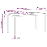 Garden Dining Set 5 pcs Black Poly rattan