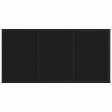 Garden Dining Set 5 pcs Black Poly Rattan