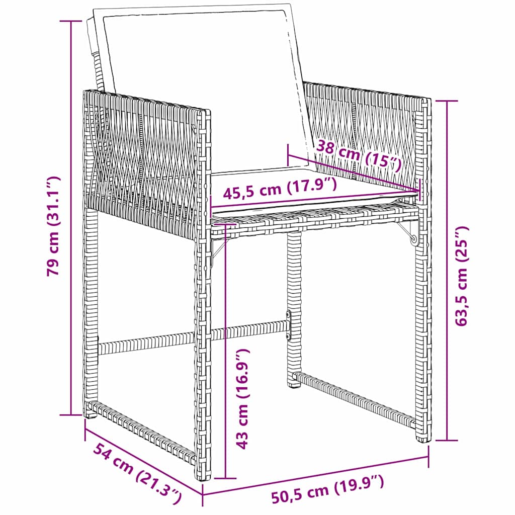Garden Dining Set 5 pcs Grey Poly Rattan