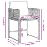 Garden Dining Set 5 pcs Beige Poly Rattan