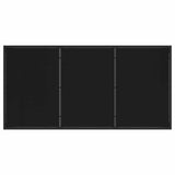 Garden Dining Set 5 pcs Black Poly Rattan