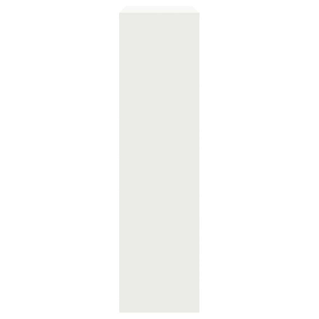 Parcel Drop Box with Storage White 44 x 22 x 82 cm Steel