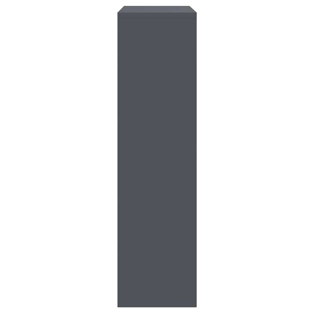 Parcel Drop Box with Storage Anthracite 44 x 22 x 82 cm Steel