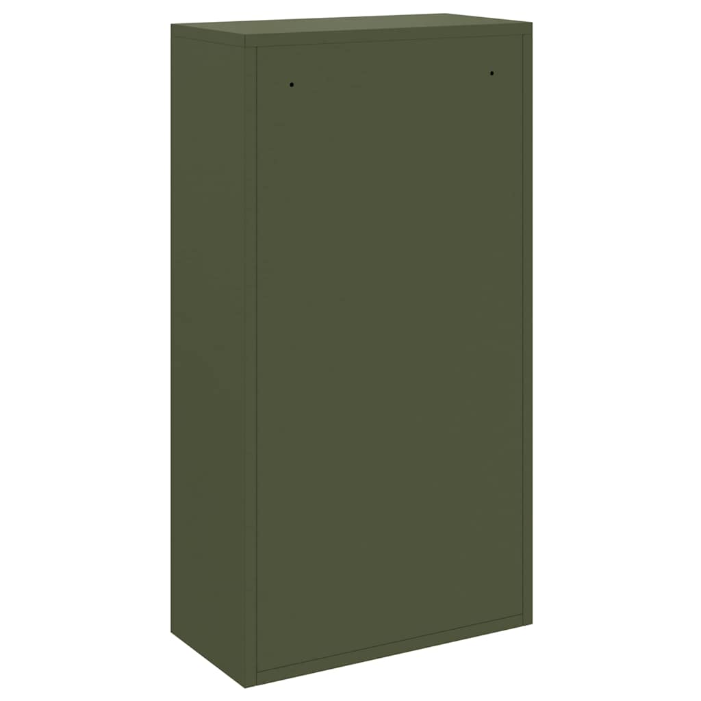 Parcel Drop Box with Storage Olive Green 44 x 22 x 82 cm Steel