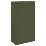 Parcel Drop Box with Storage Olive Green 44 x 22 x 82 cm Steel