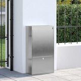 Parcel Drop Box Silver 44 x 22 x 82 cm Stainless Steel