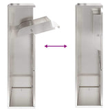 Parcel Drop Box Silver 44 x 22 x 82 cm Stainless Steel