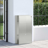 Parcel Drop Box Silver 44 x 22 x 82 cm Galvanised Steel
