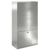 Parcel Drop Box Silver 44 x 22 x 82 cm Galvanised Steel