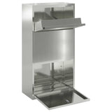 Parcel Drop Box Silver 44 x 22 x 82 cm Galvanised Steel