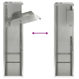 Parcel Drop Box Silver 44 x 22 x 82 cm Galvanised Steel