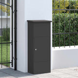 Parcel Drop Box Black 44.5 x 29 x 110.5 cm Steel