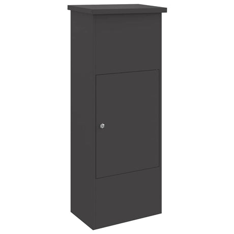 Parcel Drop Box Black 44.5 x 29 x 110.5 cm Steel
