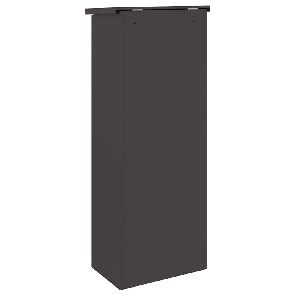 Parcel Drop Box Black 44.5 x 29 x 110.5 cm Steel