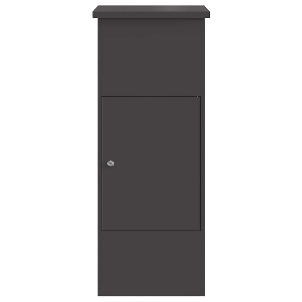 Parcel Drop Box Black 44.5 x 29 x 110.5 cm Steel