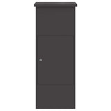 Parcel Drop Box Black 44.5 x 29 x 110.5 cm Steel