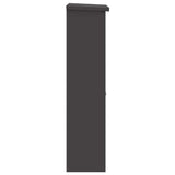 Parcel Drop Box Black 44.5 x 29 x 110.5 cm Steel