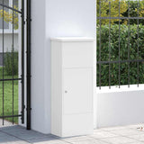 Parcel Drop Box White 44.5 x 29 x 110.5 cm Steel