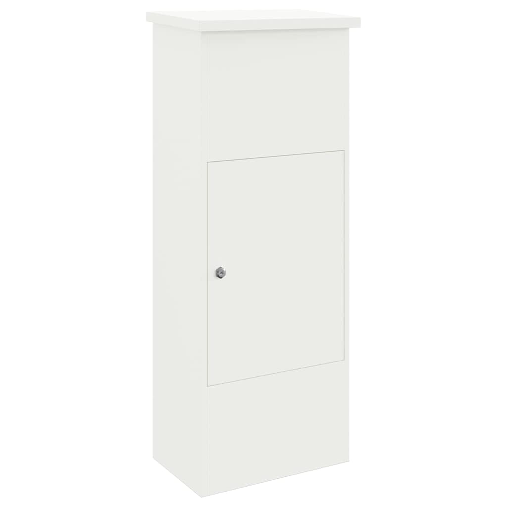 Parcel Drop Box White 44.5 x 29 x 110.5 cm Steel