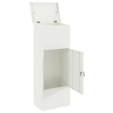 Parcel Drop Box White 44.5 x 29 x 110.5 cm Steel