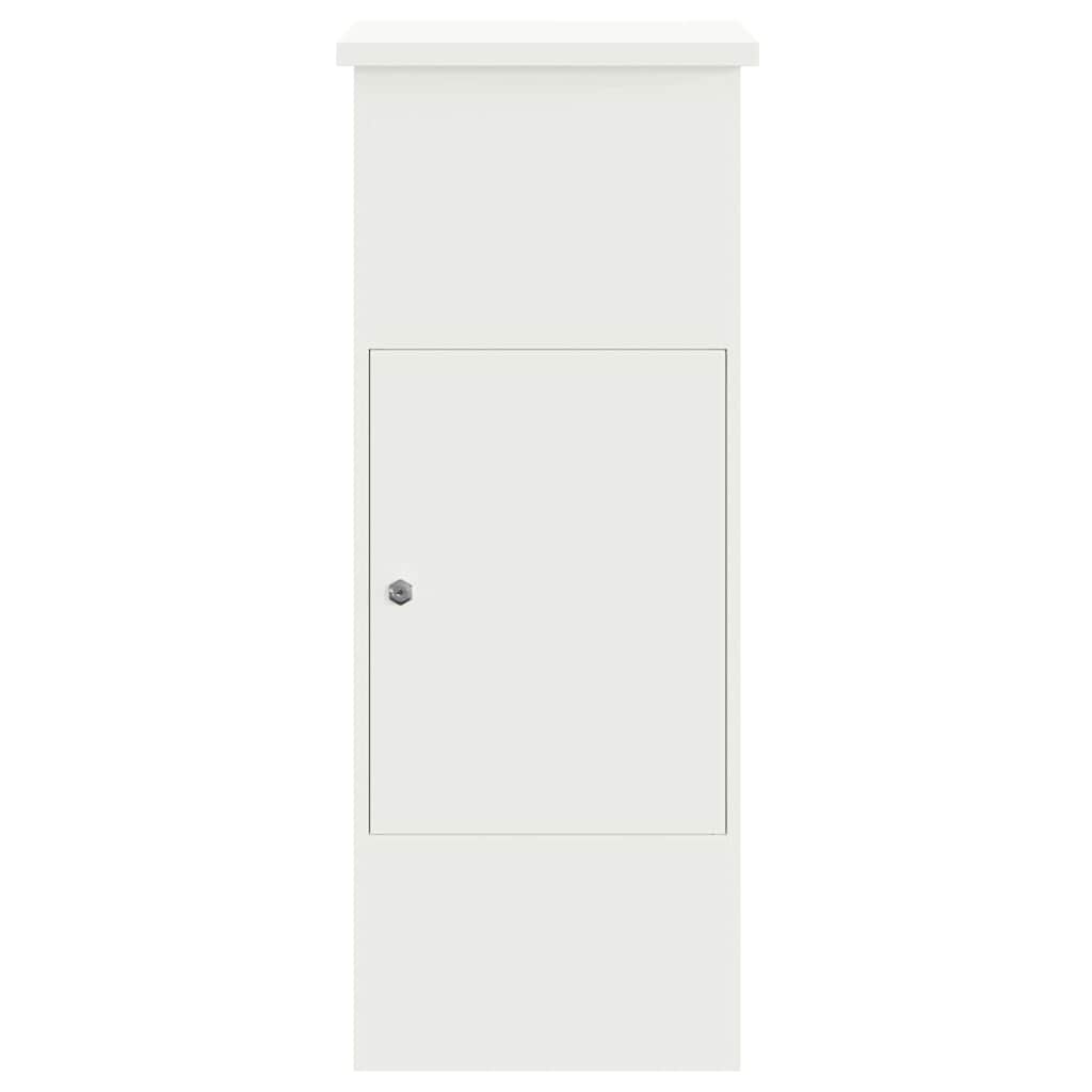 Parcel Drop Box White 44.5 x 29 x 110.5 cm Steel