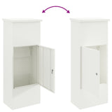 Parcel Drop Box White 44.5 x 29 x 110.5 cm Steel