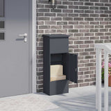 Parcel Drop Box Anthracite 44.5 x 29 x 110.5 cm Steel